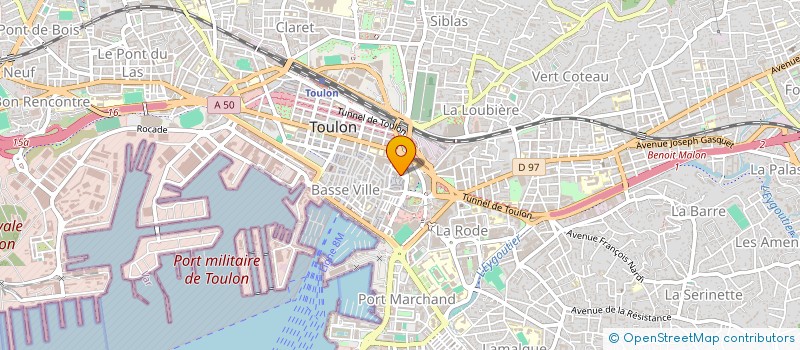 localisation de l'entreprise CTRE COM ACTION SOCIALE DE TOULON à TOULON