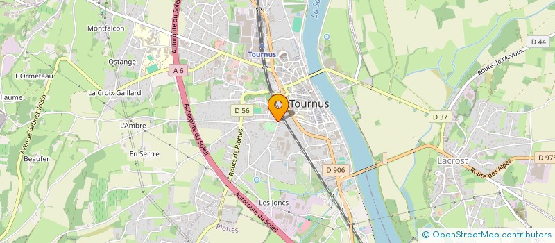 localisation de l'entreprise CTRE COM ACTION SOCIALE DE TOURNUS à TOURNUS