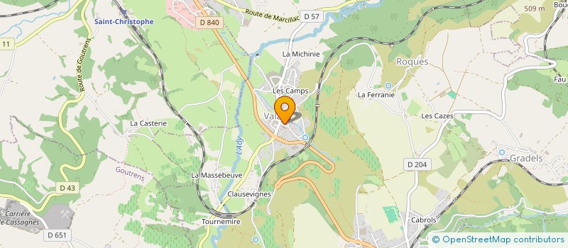 localisation de l'entreprise CTRE COM ACTION SOCIALE DE VALADY à VALADY