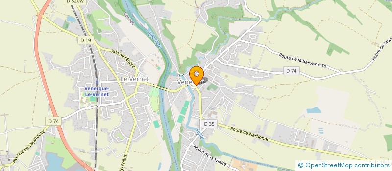 localisation de l'entreprise CTRE COM ACTION SOCIALE DE VENERQUE à VENERQUE
