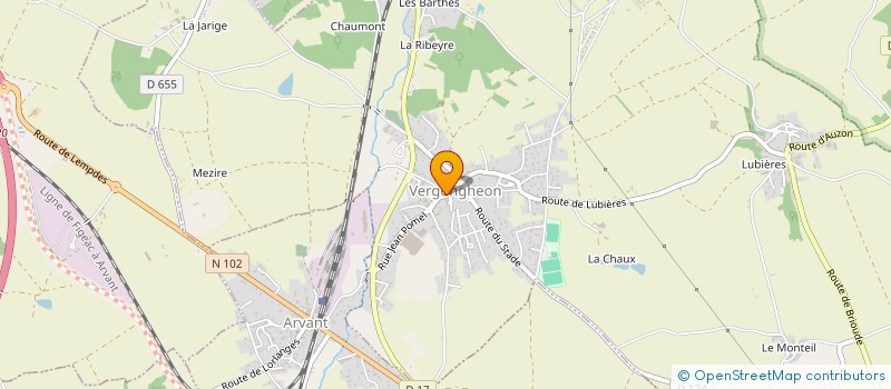 localisation de l'entreprise CTRE COM ACTION SOCIALE DE VERGONGHEON à VERGONGHEON