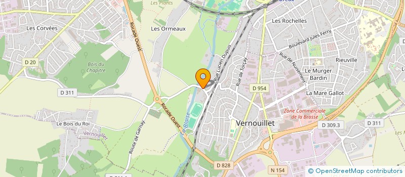 localisation de l'entreprise CTRE COM ACTION SOCIALE DE VERNOUILLET à VERNOUILLET
