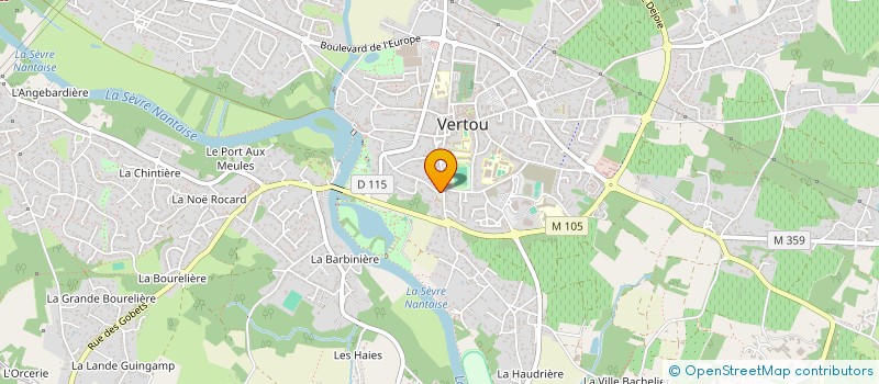 localisation de l'entreprise CTRE COM ACTION SOCIALE DE VERTOU  VERTOU