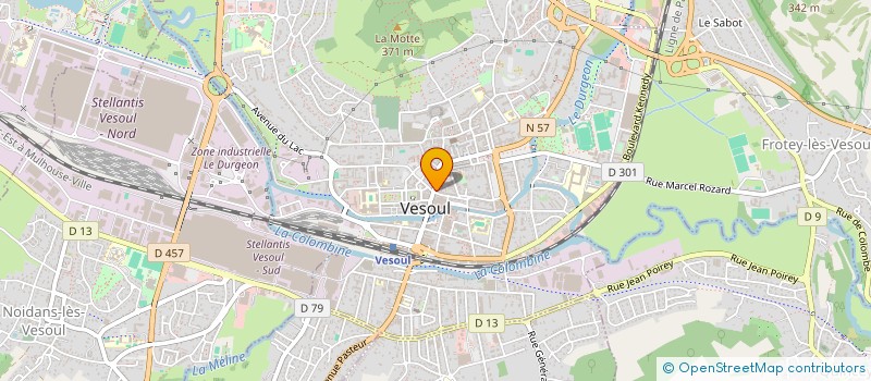 localisation de l'entreprise CTRE COM ACTION SOCIALE DE VESOUL à VESOUL