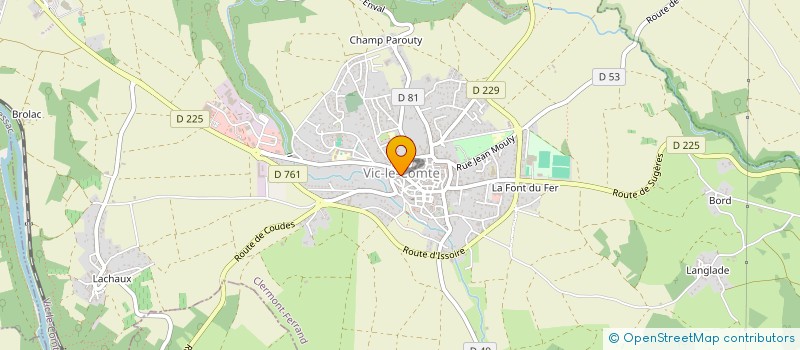 localisation de l'entreprise CTRE COM ACTION SOCIALE DE VIC LE COMTE à VIC-LE-COMTE