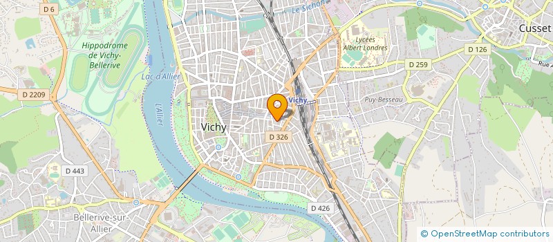 localisation de l'entreprise CTRE COM ACTION SOCIALE DE VICHY à VICHY