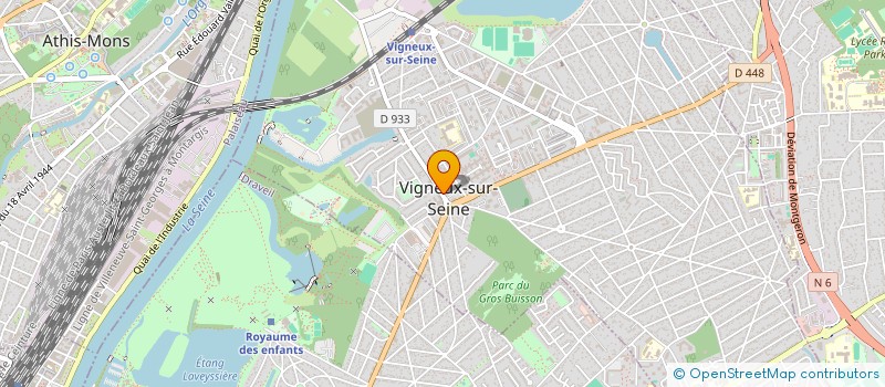 localisation de l'entreprise CTRE COM ACTION SOCIALE DE VIGNEUX SUR S à VIGNEUX-SUR-SEINE