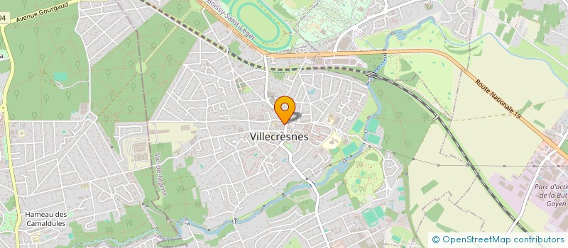 localisation de l'entreprise CTRE COM ACTION SOCIALE DE VILLECRESNES à VILLECRESNES