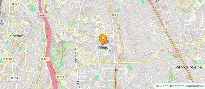 localisation de l'entreprise CTRE COM ACTION SOCIALE DE VILLEJUIF  VILLEJUIF