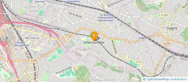 localisation de l'entreprise CTRE COM ACTION SOCIALE DE VILLEMOMBLE à VILLEMOMBLE