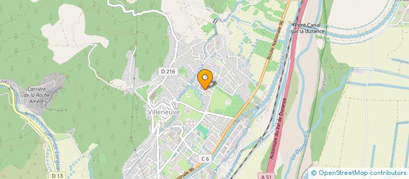 localisation de l'entreprise CTRE COM ACTION SOCIALE DE VILLENEUVE à VILLENEUVE