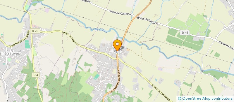 localisation de l'entreprise CTRE COM ACTION SOCIALE DE VILLENEUVE à VILLENEUVE-LES-BOULOC