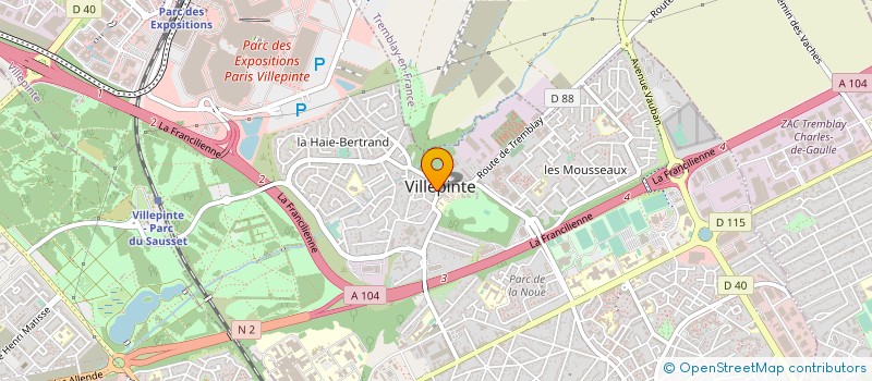 localisation de l'entreprise CTRE COM ACTION SOCIALE DE VILLEPINTE à VILLEPINTE