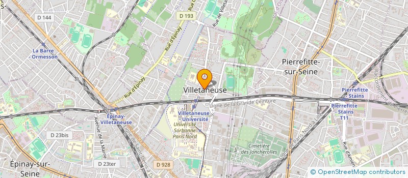 localisation de l'entreprise CTRE COM ACTION SOCIALE DE VILLETANEUSE à VILLETANEUSE