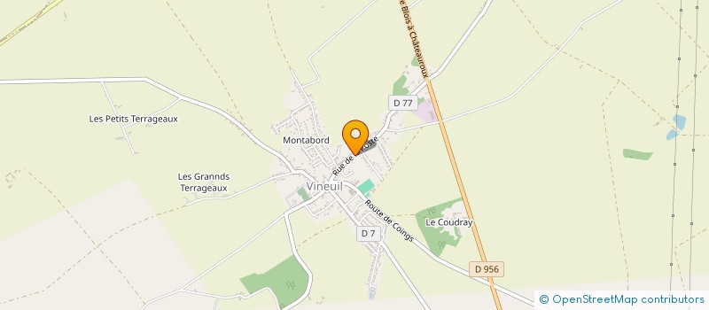 localisation de l'entreprise CTRE COM ACTION SOCIALE DE VINEUIL à VINEUIL