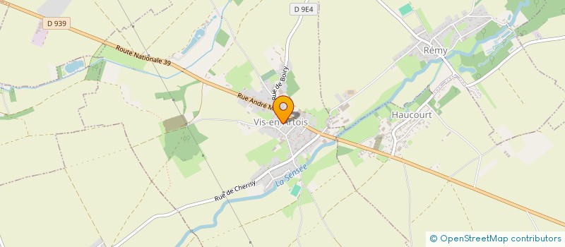 localisation de l'entreprise CTRE COM ACTION SOCIALE DE VIS EN ARTOIS  VIS-EN-ARTOIS