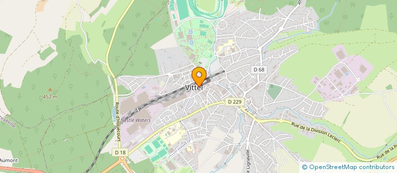 localisation de l'entreprise CTRE COM ACTION SOCIALE DE VITTEL à VITTEL