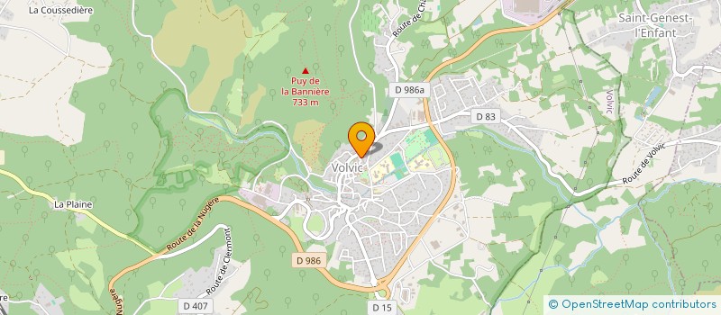 localisation de l'entreprise CTRE COM ACTION SOCIALE DE VOLVIC à VOLVIC