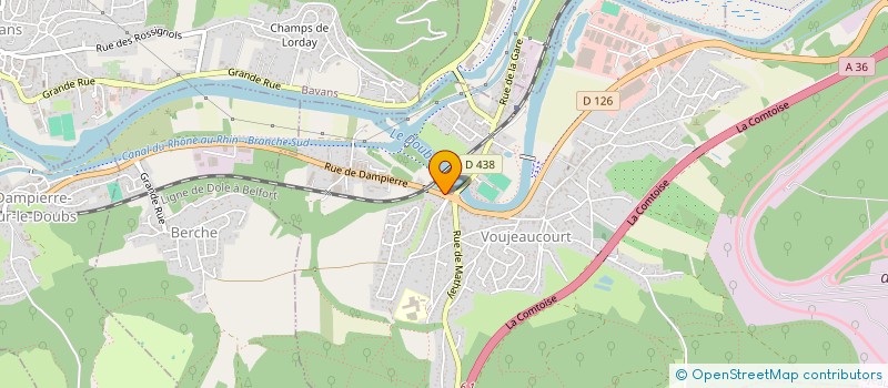 localisation de l'entreprise CTRE COM ACTION SOCIALE DE VOUJEAUCOURT à VOUJEAUCOURT