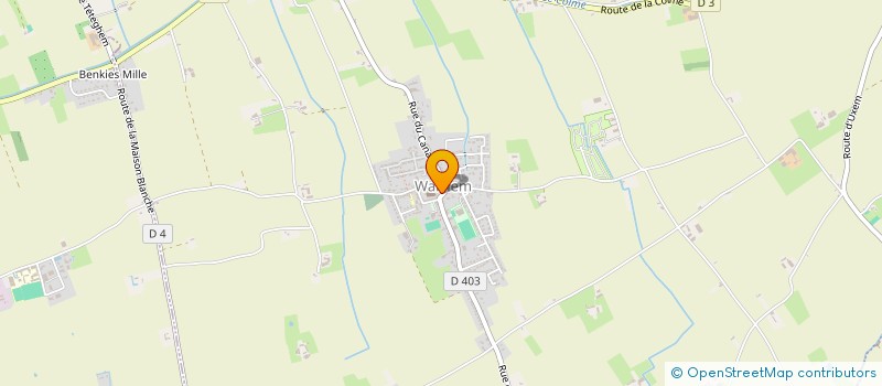 localisation de l'entreprise CTRE COM ACTION SOCIALE DE WARHEM  WARHEM