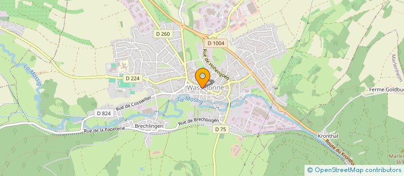 localisation de l'entreprise CTRE COM ACTION SOCIALE DE WASSELONNE  WASSELONNE