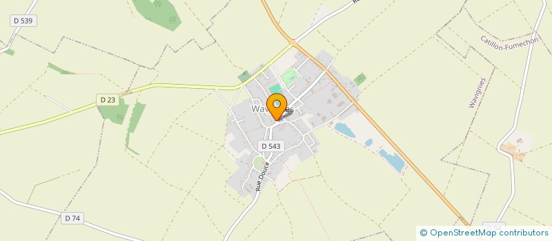 localisation de l'entreprise CTRE COM ACTION SOCIALE DE WAVIGNIES  WAVIGNIES