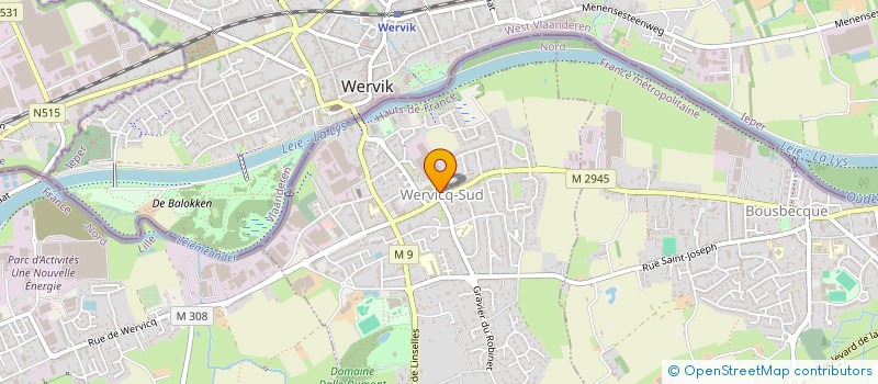 localisation de l'entreprise CTRE COM ACTION SOCIALE DE WERVICQ-SUD  WERVICQ-SUD