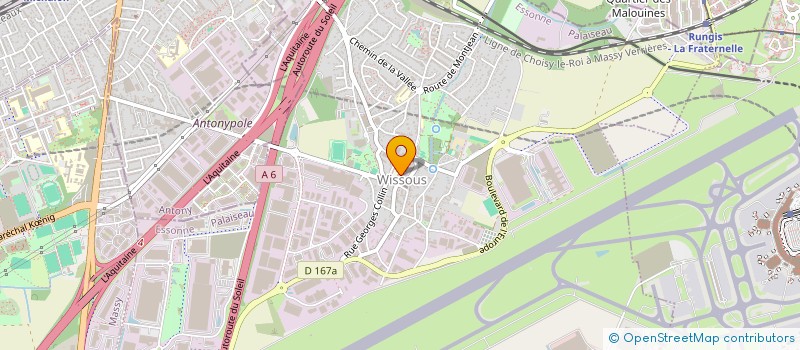 localisation de l'entreprise CTRE COM ACTION SOCIALE DE WISSOUS  WISSOUS