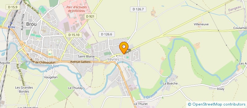 localisation de l'entreprise CTRE COM ACTION SOCIALE DE YEVRES à YEVRES