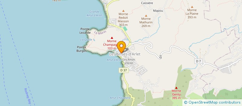 localisation de l'entreprise CTRE COM ACTION SOCIALE DES ANSES D'ARLE à LES ANSES-D'ARLET