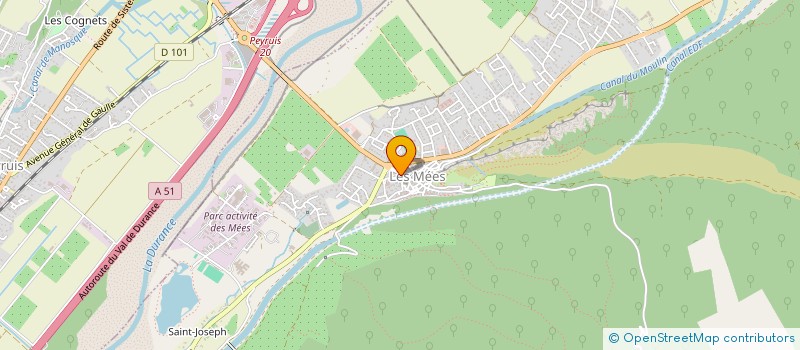 localisation de l'entreprise CTRE COM ACTION SOCIALE DES MEES à LES MEES