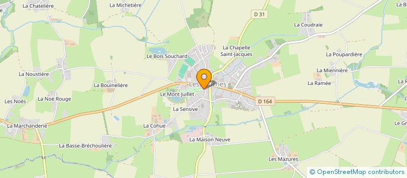 localisation de l'entreprise CTRE COM ACTION SOCIALE DES TOUCHES  LES TOUCHES