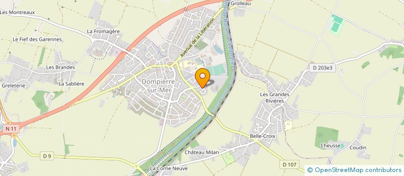 localisation de l'entreprise CTRE COM ACTION SOCIALE DOMPIERRE S-MER à DOMPIERRE-SUR-MER
