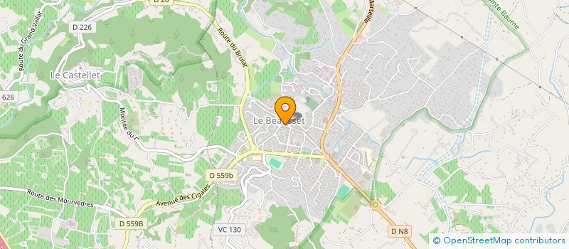 localisation de l'entreprise CTRE COM ACTION SOCIALE DU BEAUSSET à LE BEAUSSET