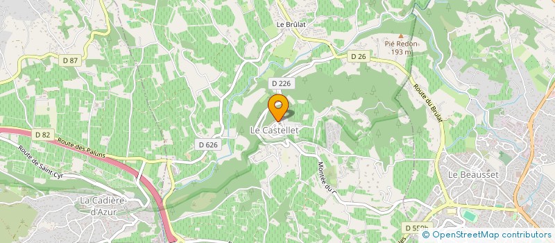 localisation de l'entreprise CTRE COM ACTION SOCIALE DU CASTELLET  LE CASTELLET