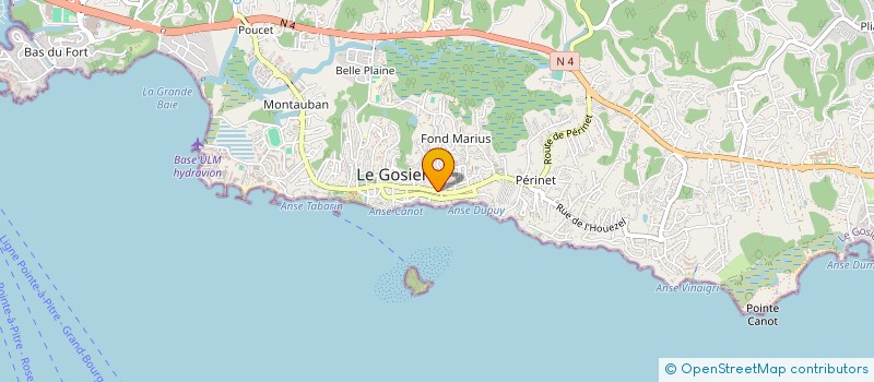 localisation de l'entreprise CTRE COM ACTION SOCIALE DU GOSIER à LE GOSIER