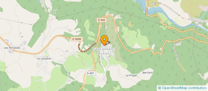 localisation de l'entreprise CTRE COM ACTION SOCIALE DU LAUZET UBAYE  LE LAUZET-UBAYE