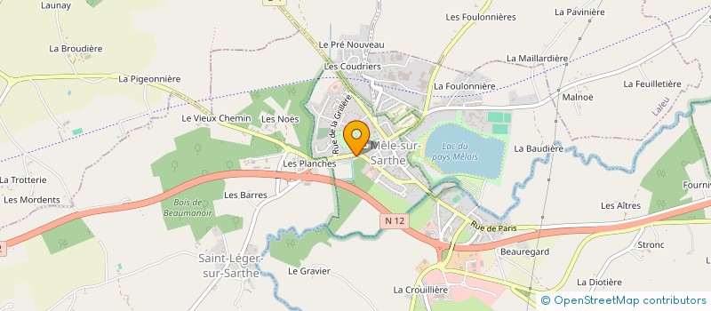 localisation de l'entreprise CTRE COM ACTION SOCIALE DU MELE S SARTHE à LE MELE-SUR-SARTHE