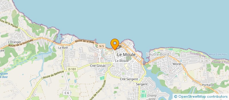 localisation de l'entreprise CTRE COM ACTION SOCIALE DU MOULE à LE MOULE