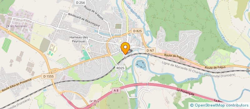 localisation de l'entreprise CTRE COM ACTION SOCIALE DU MUY  LE MUY