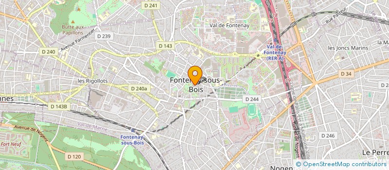 localisation de l'entreprise CTRE COM ACTION SOCIALE FONTENAY S- BOIS à FONTENAY-SOUS-BOIS