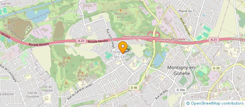 localisation de l'entreprise CTRE COM ACTION SOCIALE FOUQUIERES-LENS  FOUQUIERES LES LENS