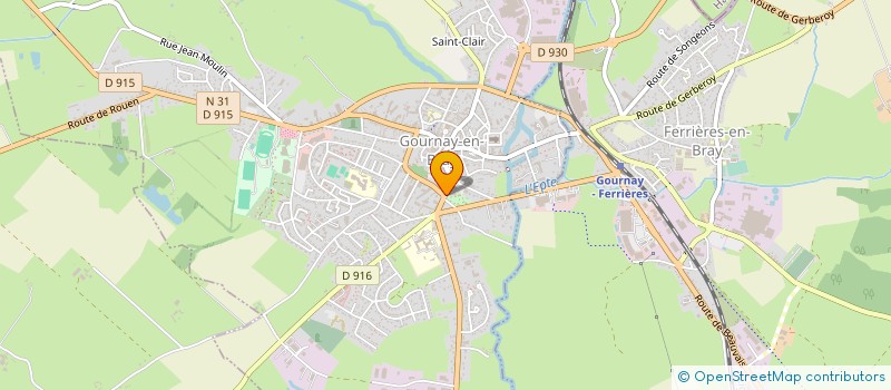 localisation de l'entreprise CTRE COM ACTION SOCIALE GOURNAY EN BRAY à GOURNAY-EN-BRAY