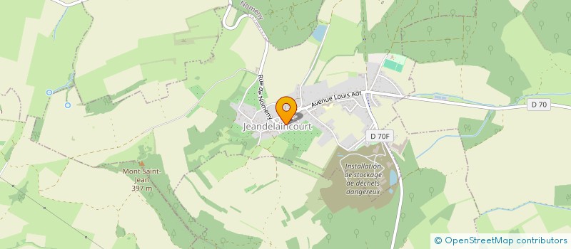 localisation de l'entreprise CTRE COM ACTION SOCIALE JEANDELAINCOURT  JEANDELAINCOURT