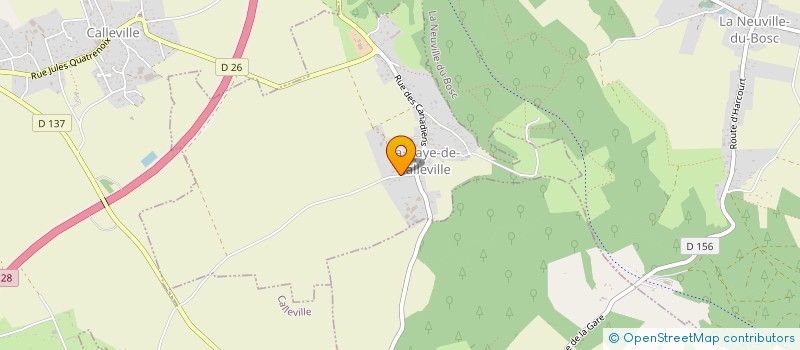 localisation de l'entreprise CTRE COM ACTION SOCIALE LA HAYE CALLEVIL  LA HAYE DE CALLEVILLE