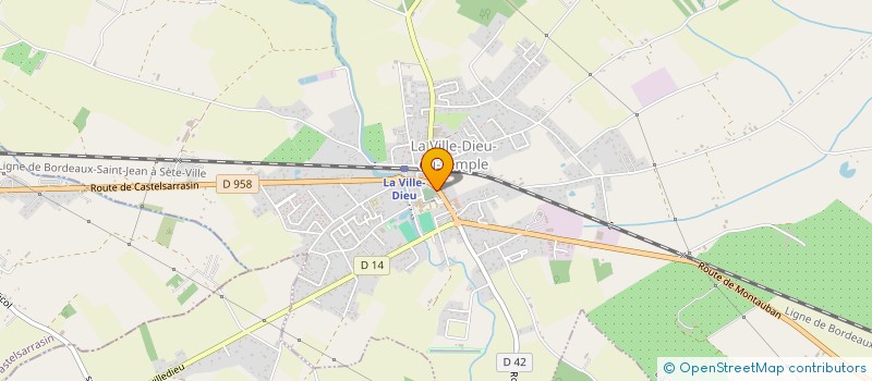 localisation de l'entreprise CTRE COM ACTION SOCIALE LA VILLE DIEU  LA VILLE-DIEU-DU-TEMPLE