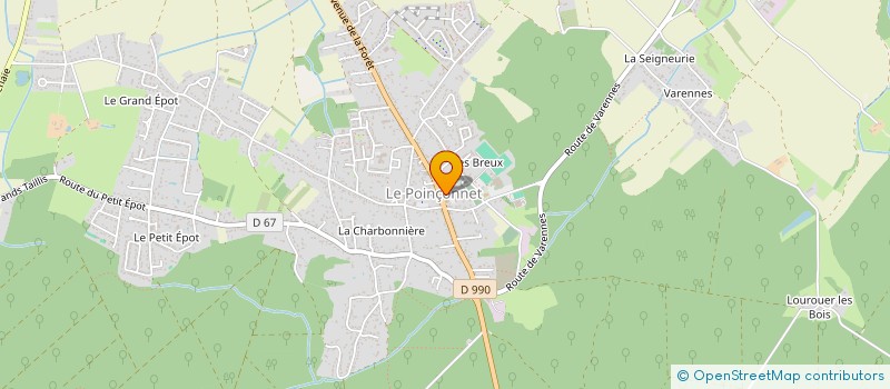localisation de l'entreprise CTRE COM ACTION SOCIALE LE POINCONNET à LE POINCONNET