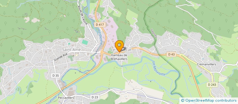 localisation de l'entreprise CTRE COM ACTION SOCIALE LE SYNDICAT  LE SYNDICAT