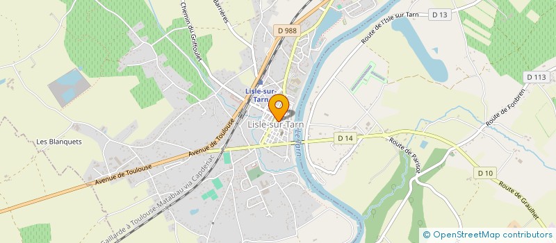 localisation de l'entreprise CTRE COM ACTION SOCIALE LISLE SUR TARN à LISLE-SUR-TARN