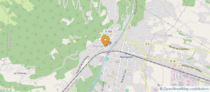 localisation de l'entreprise CTRE COM ACTION SOCIALE MARIGNIER  MARIGNIER